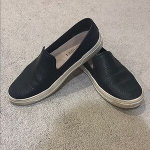 Via Spiga Black and White Loafers Slip-Ons